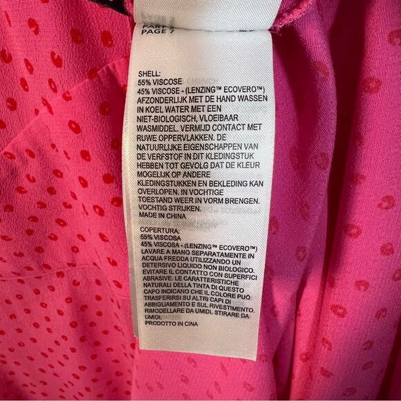 Whistles Women’s Size 14 Pink Red Polka Dot Heidi Spot Print Midi Dress - Picture 13 of 15